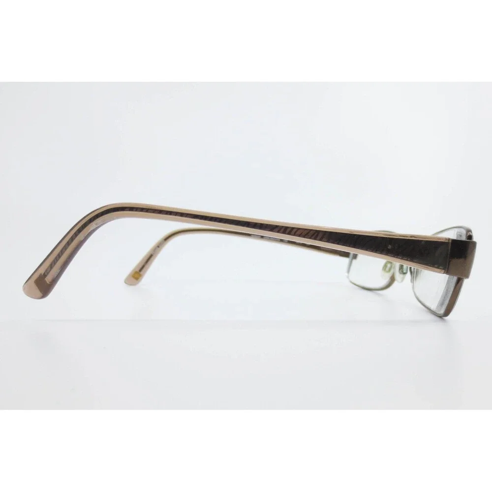 Anne Klein AK5004 Mocha Rectangular Metal Eyeglasses Frames 52-15-135 208